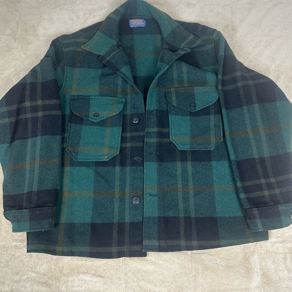 Pendleton Other - VTG 1950-60s Pure Virgin Wool Pendleton Plaid Coat No Sz Tag See Pics *flaws